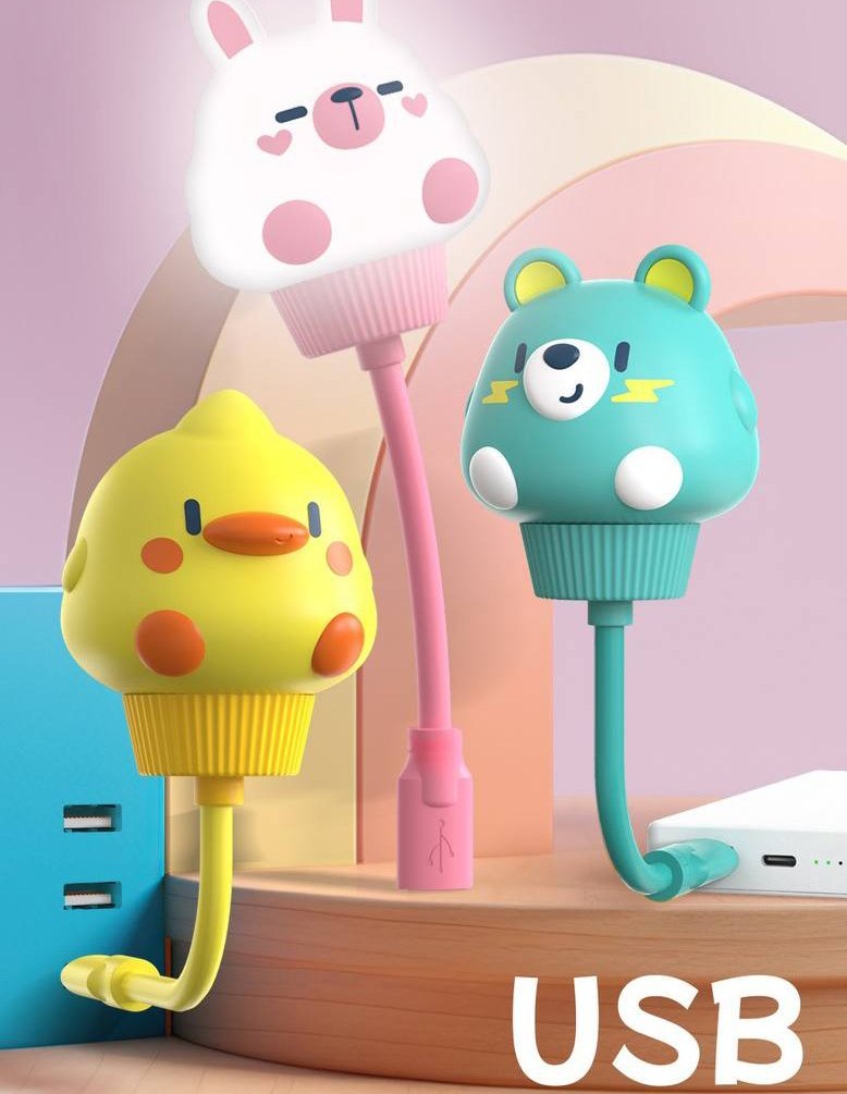  چراغ خواب کابل usb طرح حیوانات اتاق کودک